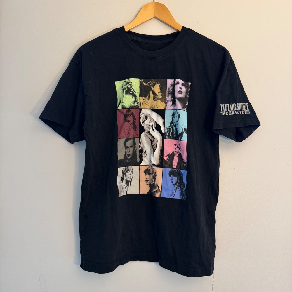 Taylor Swift The Eras Tour 2023 2024 International Dates T-Shirt Black Small